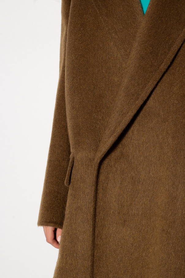コート Bottega Veneta Double-Breasted Mohair And Alpaca Blend Coat Bottega Veneta - Brushed Wool and Mohair-Blend Coat